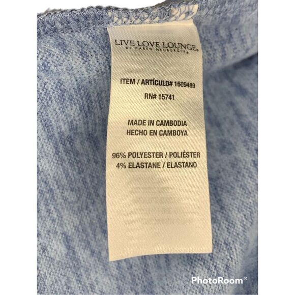 Karen Neuburger Women's Blue Round Neck Long Sleeve Pullover Sweatshirt Sz Small - Picture 4 of 4